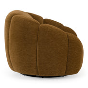 Thune - Modern Brown Fabric Swivel Accent Chair - image 4