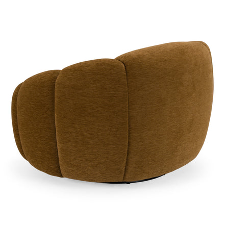 Thune - Modern Brown Fabric Swivel Accent Chair - image 5