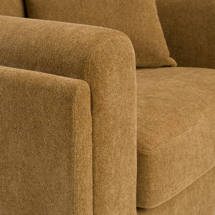 Tiene - Modern Orange Fabric Chair - image 5