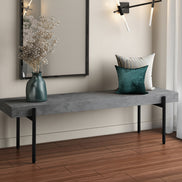 Timlin - Modern Concrete & Metal Bench - image 4