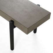 Timlin - Modern Concrete & Metal Bench - image 3