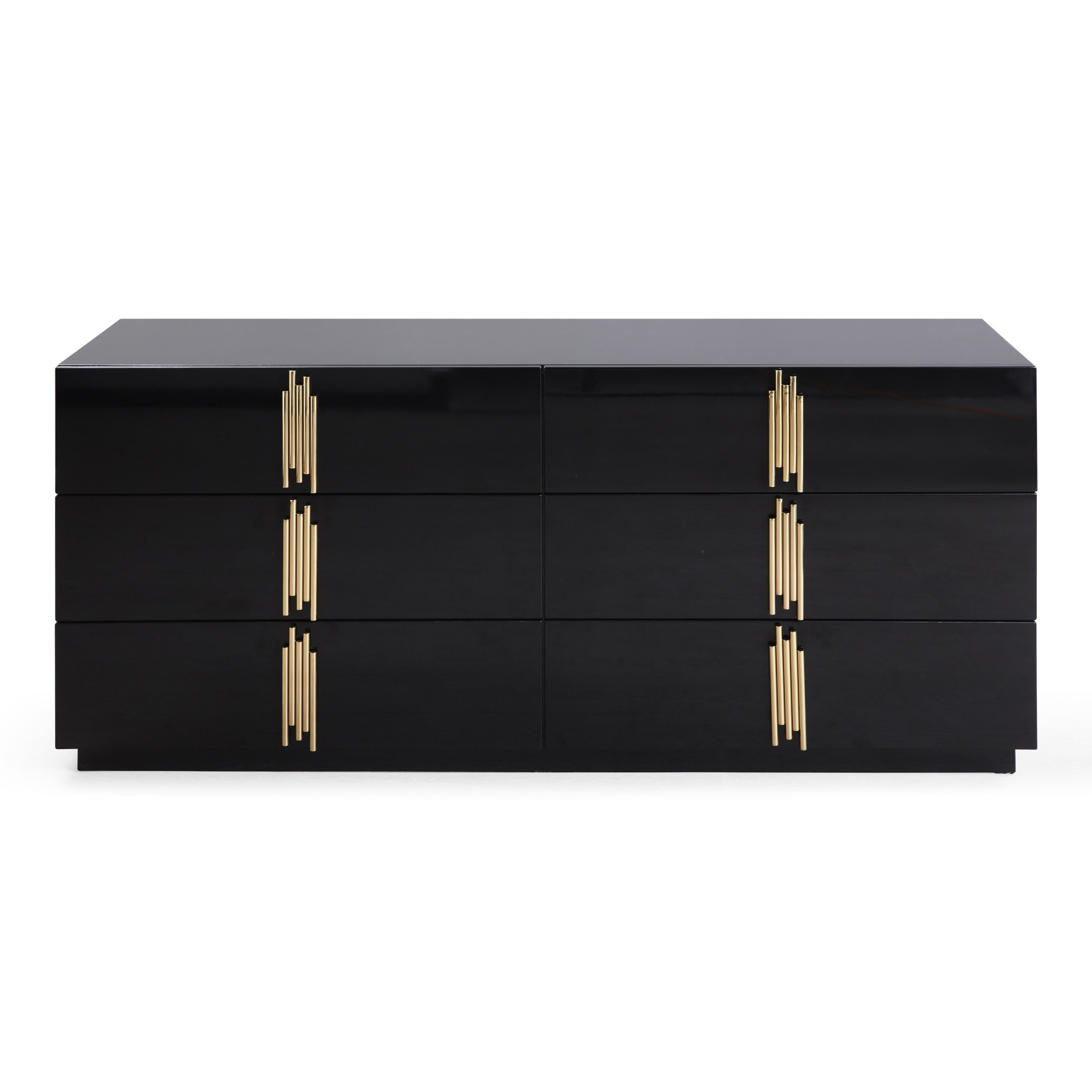 Token - Modern Black + Gold Wide Dresser - image 5