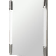 Token - Modern White & Stainless Steel Mirror