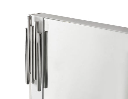 Token - Modern White & Stainless Steel Mirror - image 2