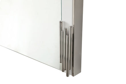 Token - Modern White & Stainless Steel Mirror - image 3