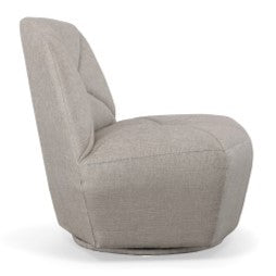 Tomlin - Contemporary Grey Woven Fabric Accent Chair - image 2