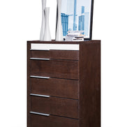Torino Modern Brown Oak & Grey Chest
