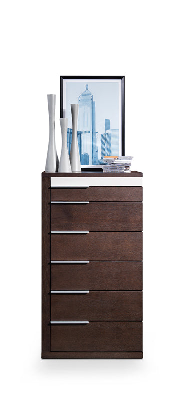 Torino Modern Brown Oak & Grey Chest - image 2