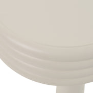 Townley - Contemporary White Round End Table - image 4