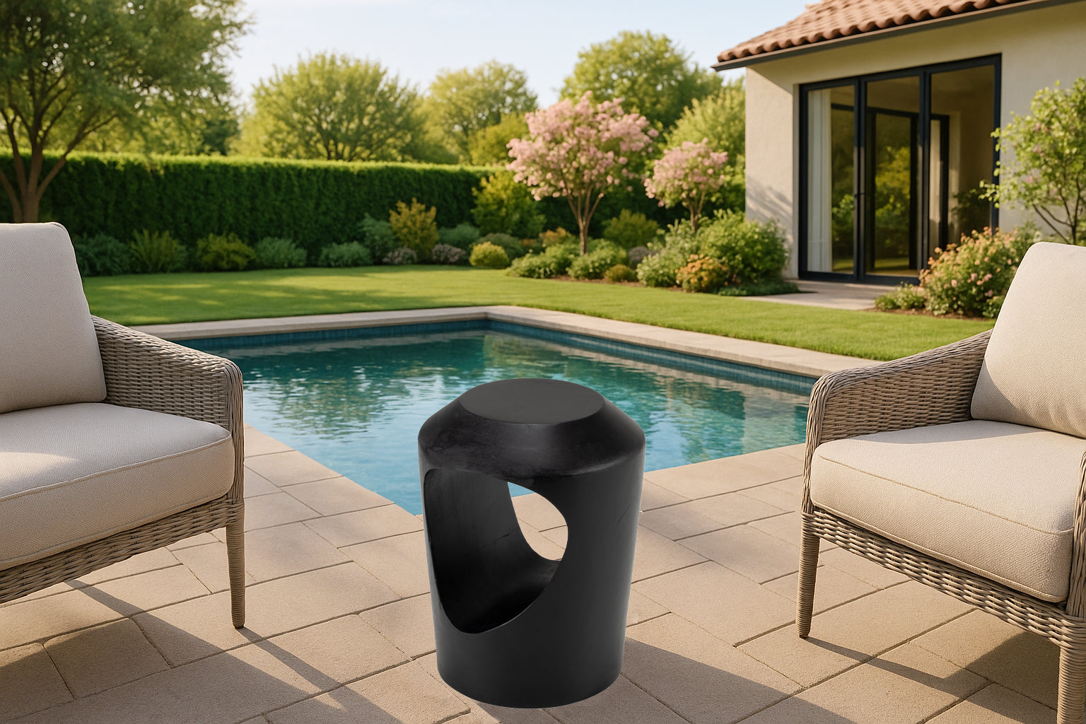 Tracy - Modern Black End Table - image 5