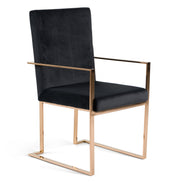Cartier Modern Black & Rosegold Dining Table Set - image 2