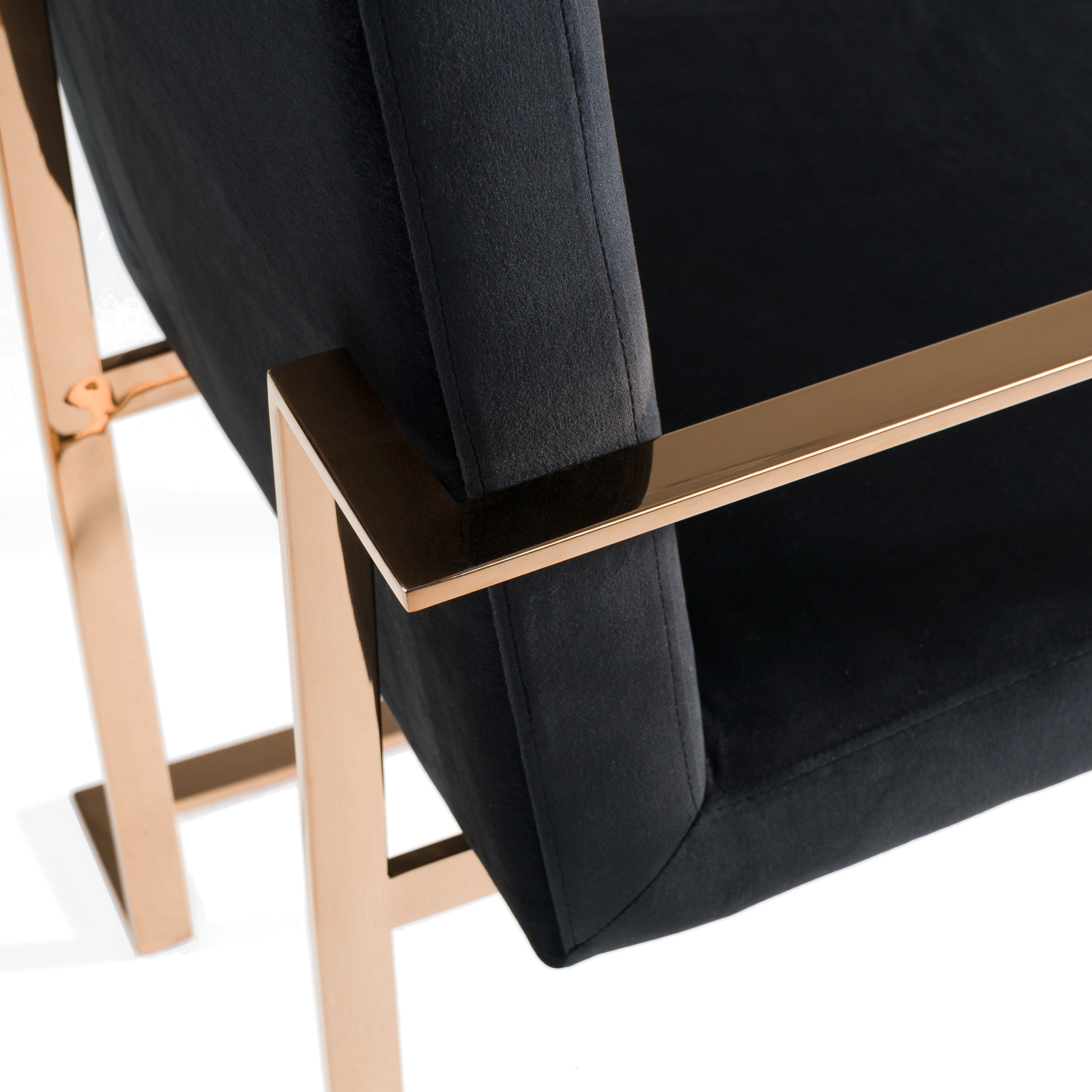 Cartier Modern Black & Rosegold Dining Table Set - image 4