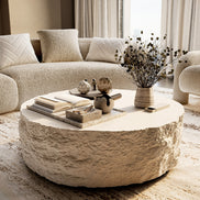 Quarry - Modern Off-White Round Coffee Table - image 5