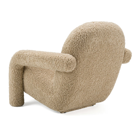 Trevor - Modern Tan Fabric Accent Chair - image 5