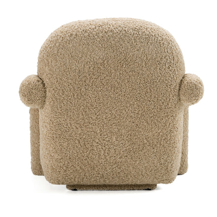 Trevor - Modern Tan Fabric Accent Chair - image 3