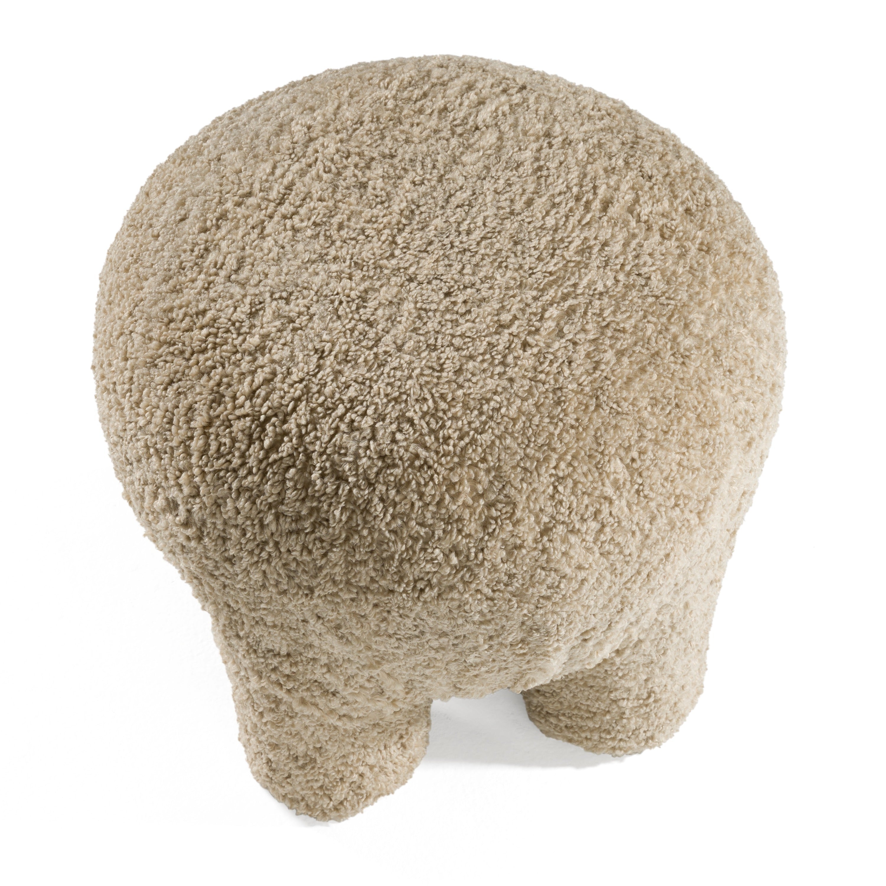 Trevor - Modern Tan Fabric Ottoman - image 2