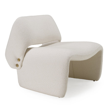 Tristan Modern Off White Fabric Accent Chair - image 2