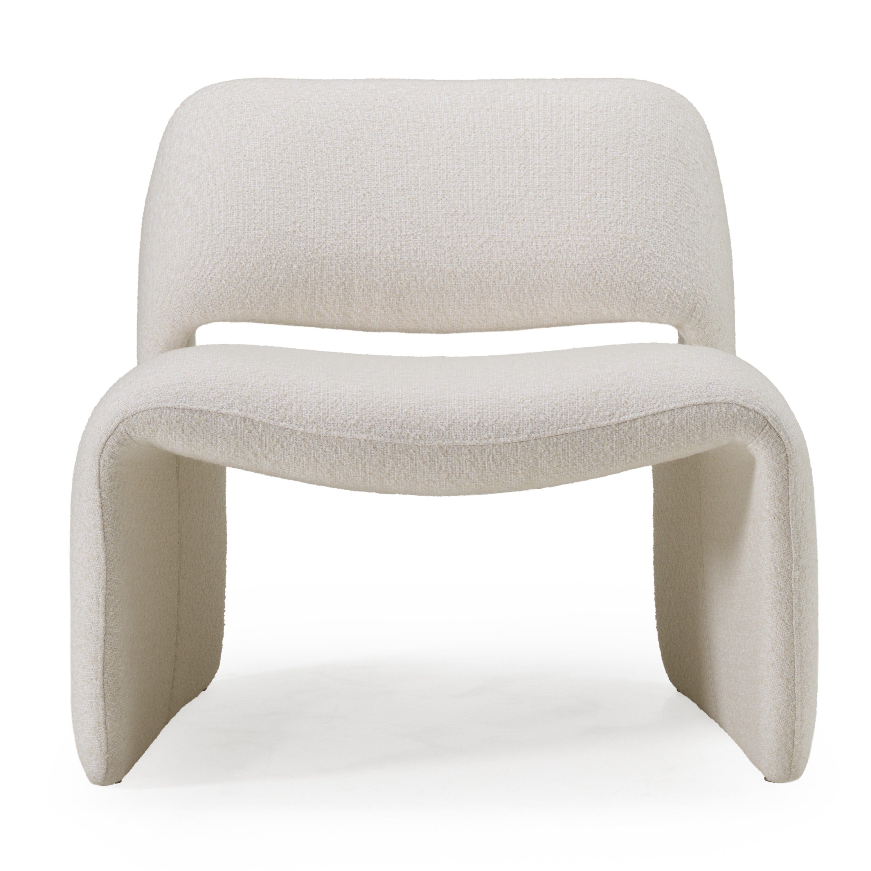 Tristan Modern Off White Fabric Accent Chair - image 3