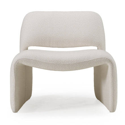 Tristan Modern Off White Fabric Accent Chair - image 3