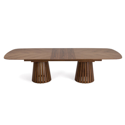 Truman - Mid-Century Modern Walnut Extendable Dining Table