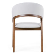 Truman - Mid-Century Modern Grey + Walnut Dining Chair - image 4