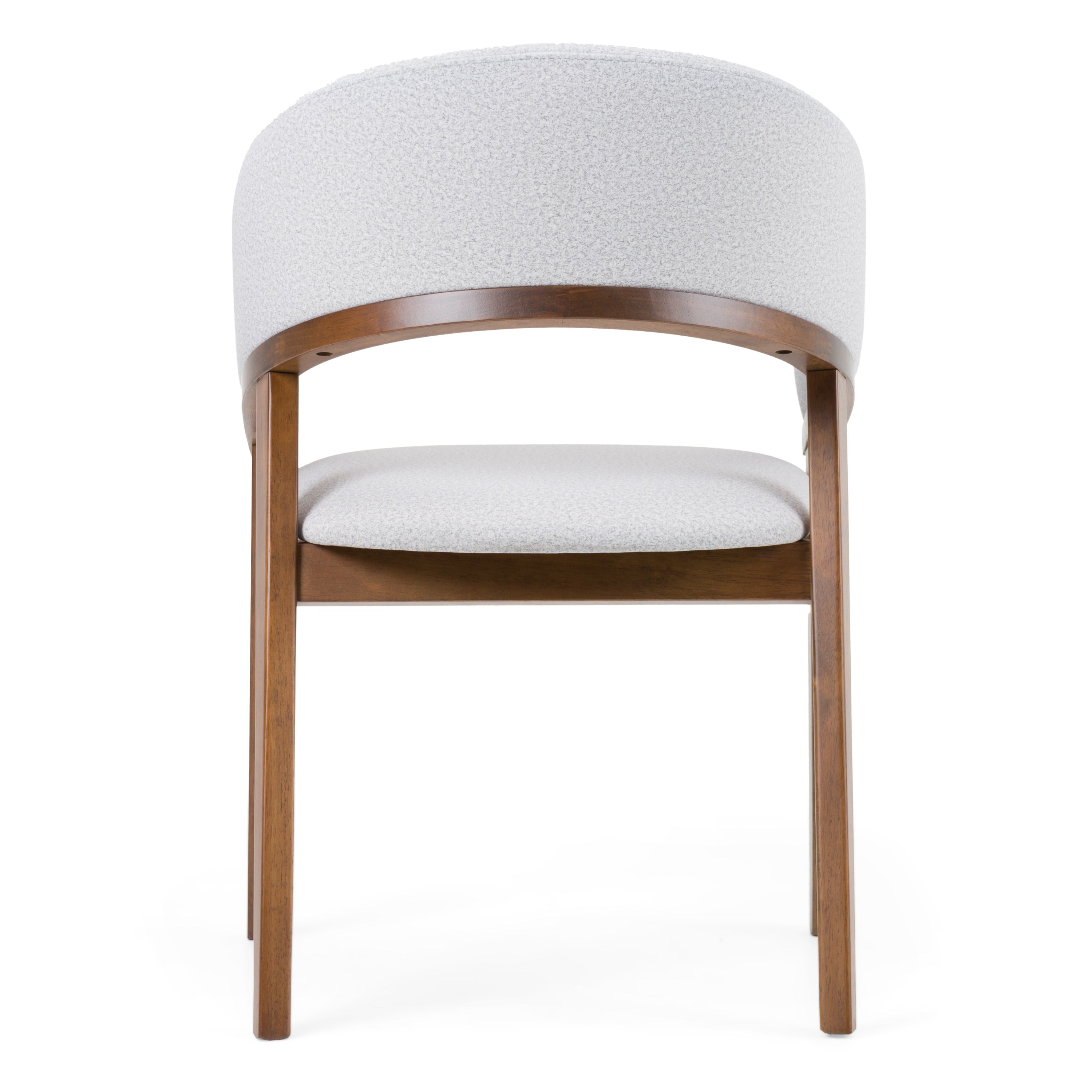 Truman - Mid-Century Modern Grey + Walnut Dining Chair - image 4