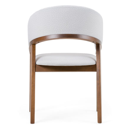 Truman - Mid-Century Modern Grey + Walnut Dining Chair - image 4