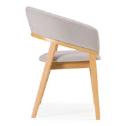 Truman - Mid-Century Modern Grey + Natural Oak Dining Chair - image 3