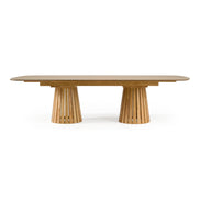 Truman - Mid-Century Modern Natural Oak Extendable Dining Table - image 4