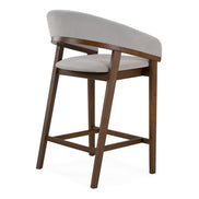 Truman - Mid-Century Modern Grey + Walnut Counter Chair (Set of 2) - image 3