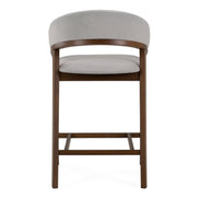 Truman - Mid-Century Modern Grey + Walnut Counter Chair (Set of 2) - image 4