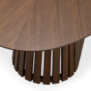 Truman - Mid-Century Modern Walnut Oval Dining Table - image 4