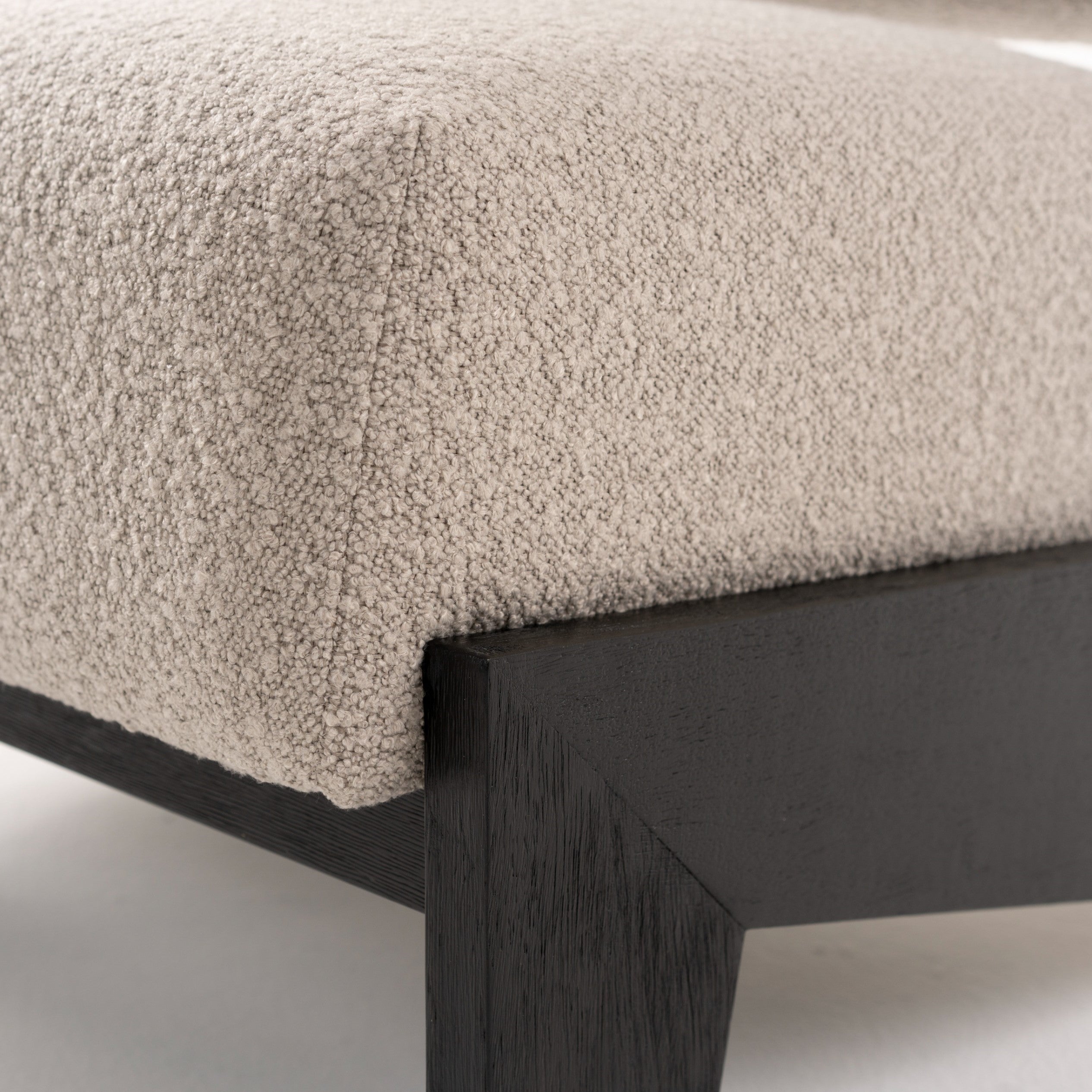 Tucker - Mid-Century Modern Light Grey Fabric + Black Walnut Accent Chair - image 5