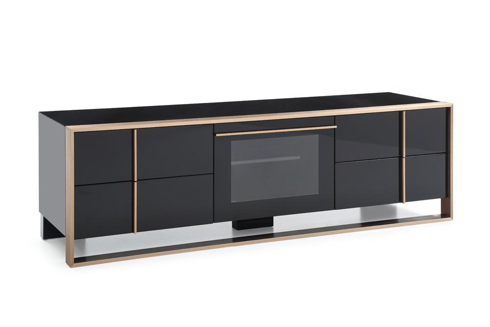 Cartier Modern Black & Rosegold TV Stand - image 3