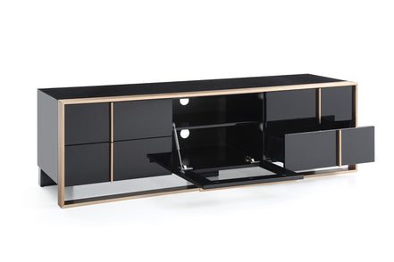 Cartier Modern Black & Rosegold TV Stand - image 4