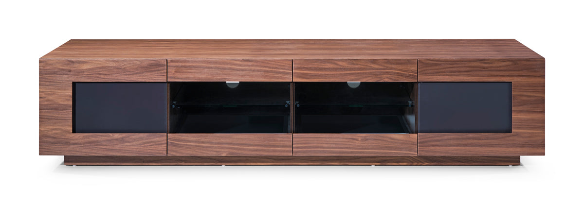 Frost Modern Small Walnut TV Stand