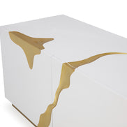 Aspen Modern White & Gold TV Stand - image 2