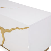 Aspen Modern White & Gold TV Stand - image 3
