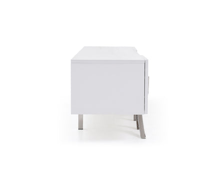 Legend 79"-Wide Modern White TV Stand - image 3