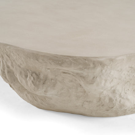 Tyrel - Modern Beige Concrete Coffee Table - image 2