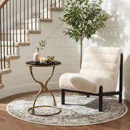 Tempus Accent Table Black & Brass