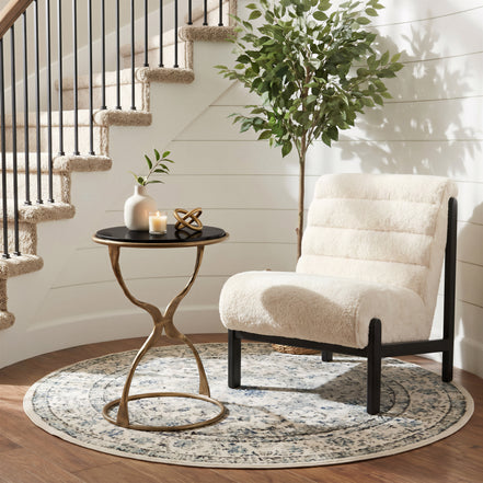 Tempus Accent Table Black & Brass