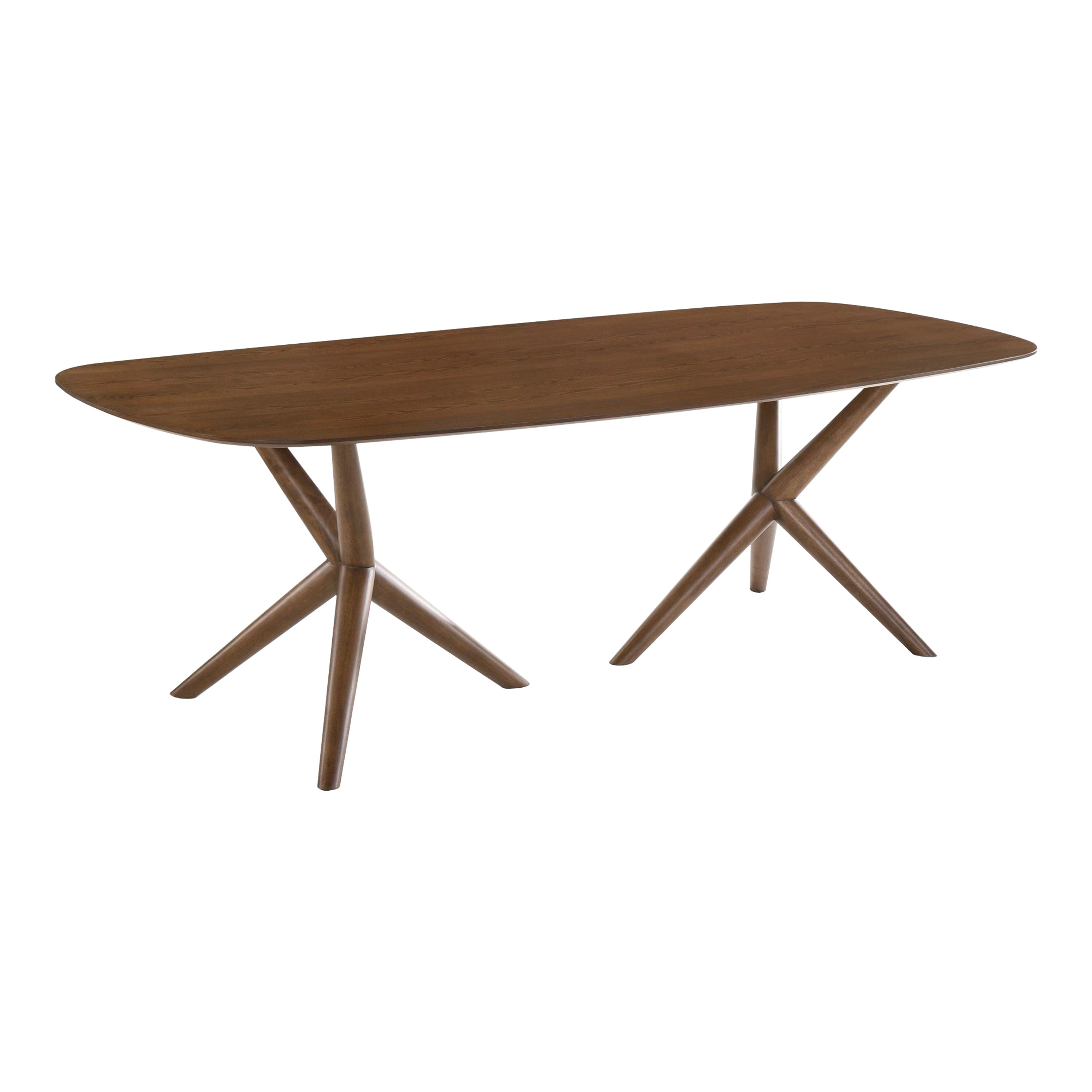 Utah - Modern Walnut Rectangular Dining Table - image 5