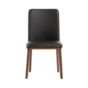 Utah - Modern Walnut and Brown Eco-Leather Dining Chair- Set of 2 - image 4