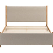 Hadi Queen Bed Beige & Natural