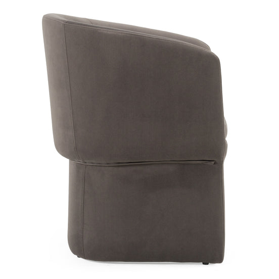 Vassar - Modern Grey Velvet Dining Chair - image 2