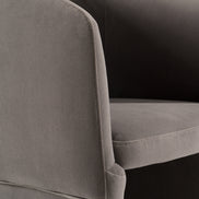 Vassar - Modern Grey Velvet Dining Chair - image 4