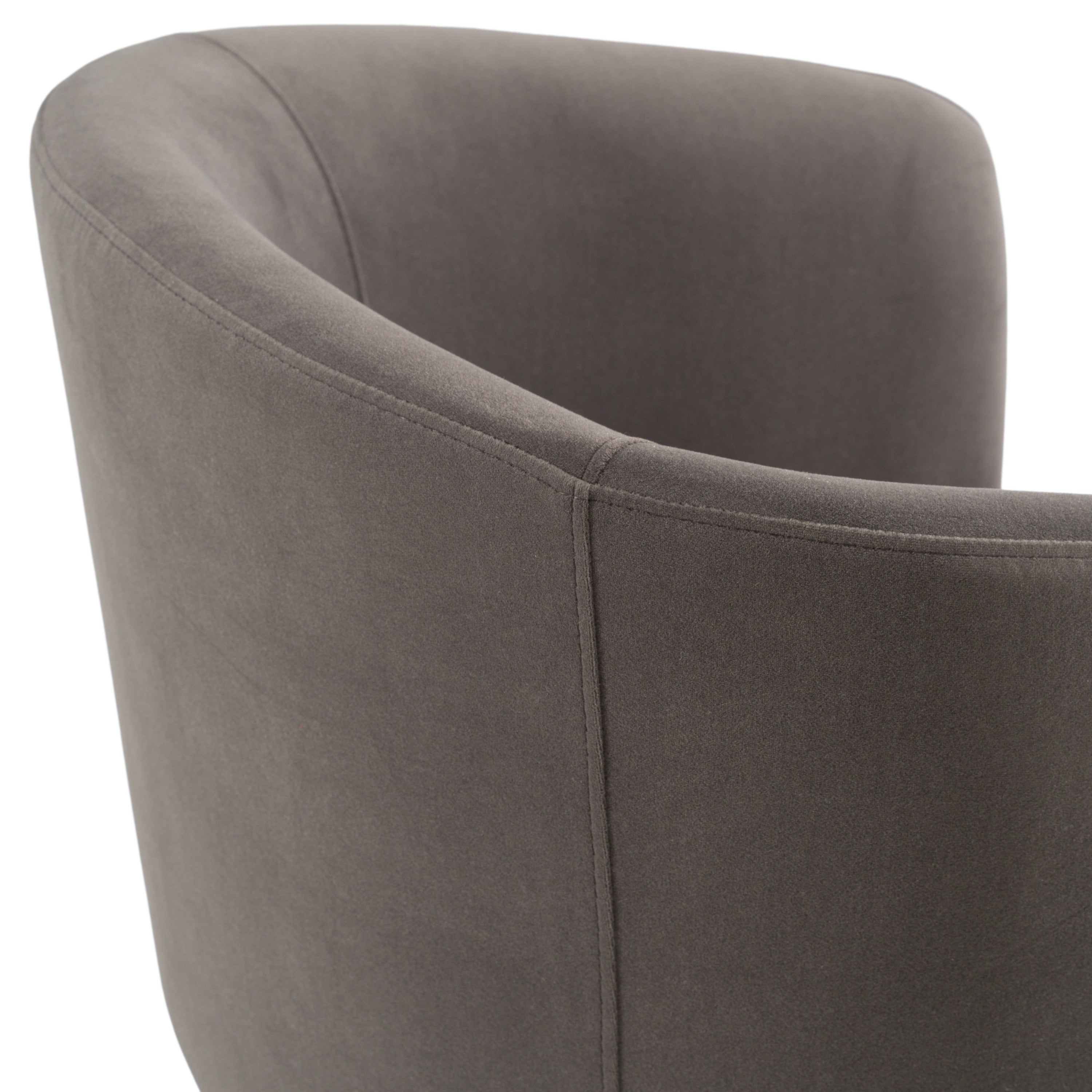 Vassar - Modern Grey Velvet Dining Chair - image 5