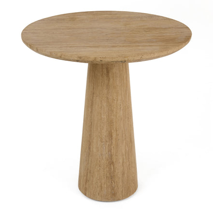 Velma - Modern Travertine Marble Round Dinette Table - image 4