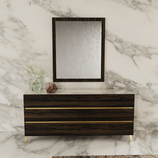 Velondra - Modern Eucalypto + Marble Dresser - image 2